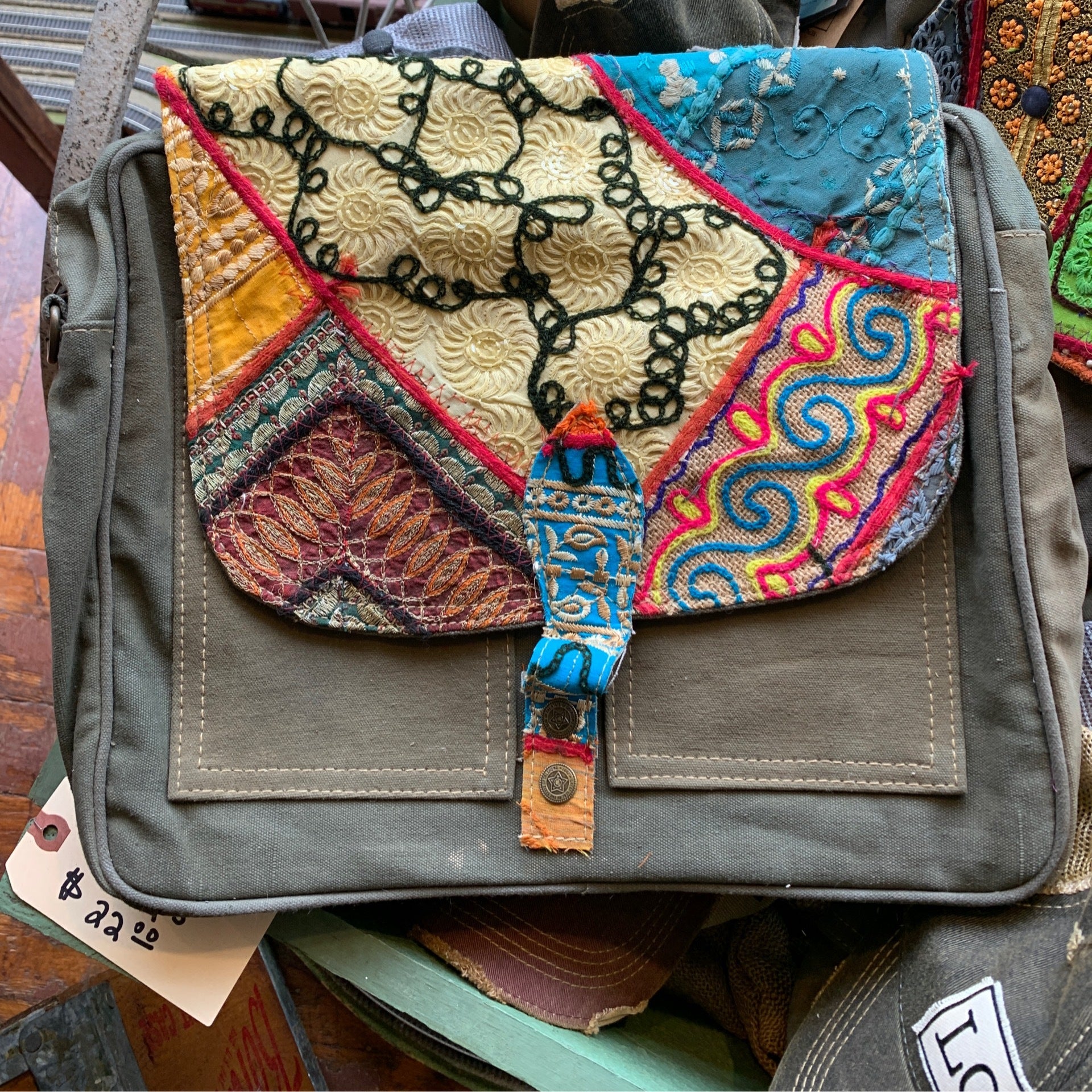 Scrapshala Handloom Textile Upcycled Chamkila Tote Bag - Buy on Upcycleluxe